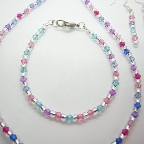 Handcrafted Angel Jewelry Set – Necklace, Bracelet, & Earrings - Picture 3 of 6